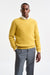 Gelber Kaschmir-Pullover mit Rundhalsausschnitt