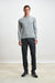 Crewe Silk Long Sleeve Sweater Grey - View 4