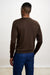 Crewe Silk Long Sleeve Sweater Chocolate - View 3