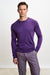 Crewe Silk Long Sleeve Sweater Violet - View 1