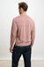 Linen Cotton Contin Knitwear Crew Rust Melange - View 3