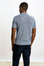 Linen Cotton Kelso Knitwear Polo Navy - View 4