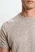 Sefton Linen Cotton Knitwear Crew Beige - View 3