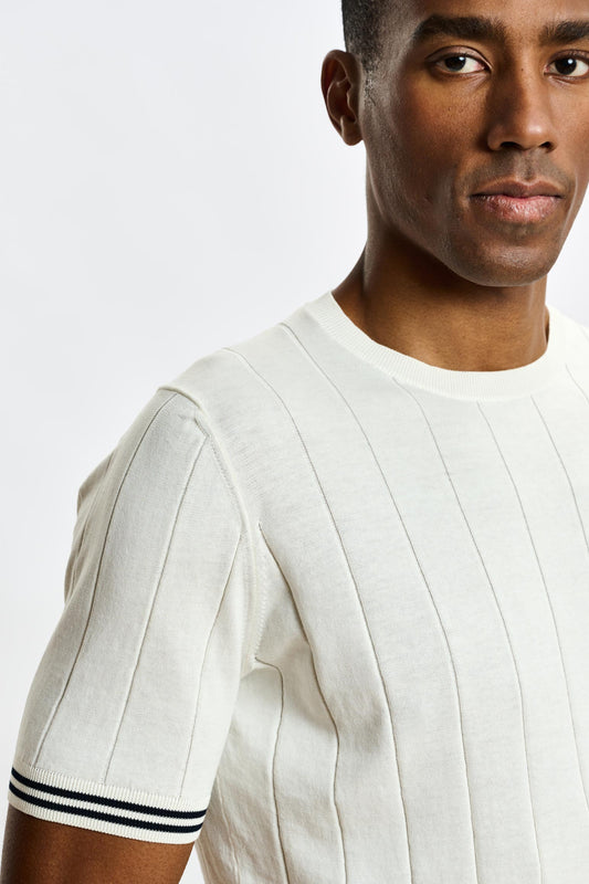 Larne Cotton Knitwear White - View 2