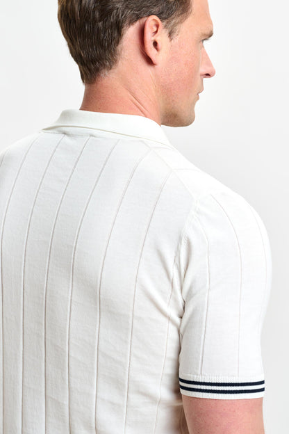 Dawlish Cotton Knitwear White - View 5