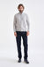 Light Grey Melange Wool & Cashmere Thurso Full Zip Sweater - View 3