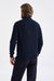 Navy Wool & Cashmere Thurso Full Zip Sweater - View 4