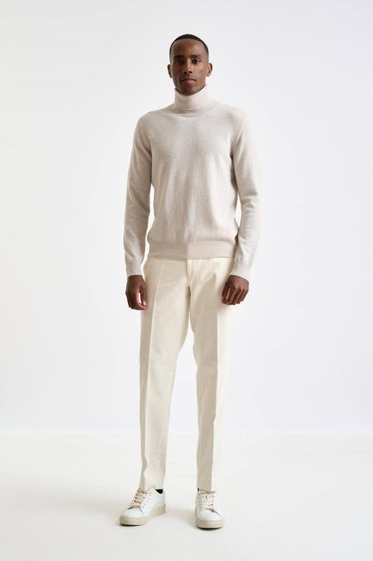 Off White 100% Cashmere Drumberg Rollneck Knit - View 1