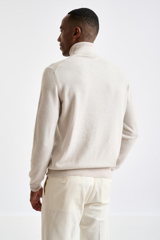 Off White 100% Cashmere Drumberg Rollneck Knit - View 3
