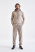 Sand Melange 100% Cashmere Fowey Hoodie Knit - View 2
