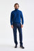 Pilot Blue 100% Cashmere Drumberg Rollneck Knit - View 3