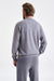 Mid Grey Melange 100% Cashmere Bakewell Hoodie - View 5