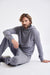 Mid Grey Melange 100% Cashmere Whitby Crewneck Sweater - View 4