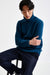 Pilot Blue  Chuncky Wool & Cashmere Banbury Rollneck - View 5