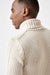 Off white Chunky 100% Cashmere Banbury Rollneck Sweater - View 3