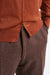 Intense Rust Cashmere & Silk Repton Fullzip Sweater - View 4