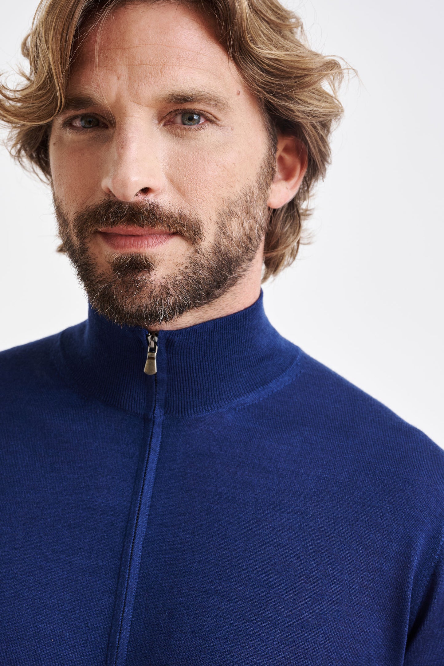 Nepture Cashmere & Silk Repton Fullzip Sweater - View 2