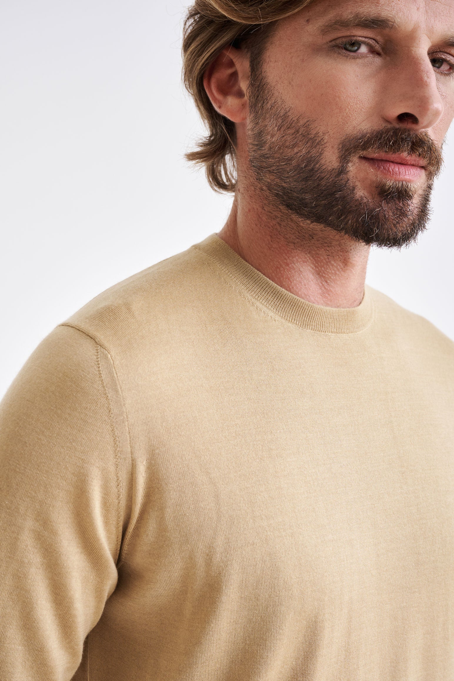 Beewax Cashmere Merino Silk Blend Crewe Sweater - View 2