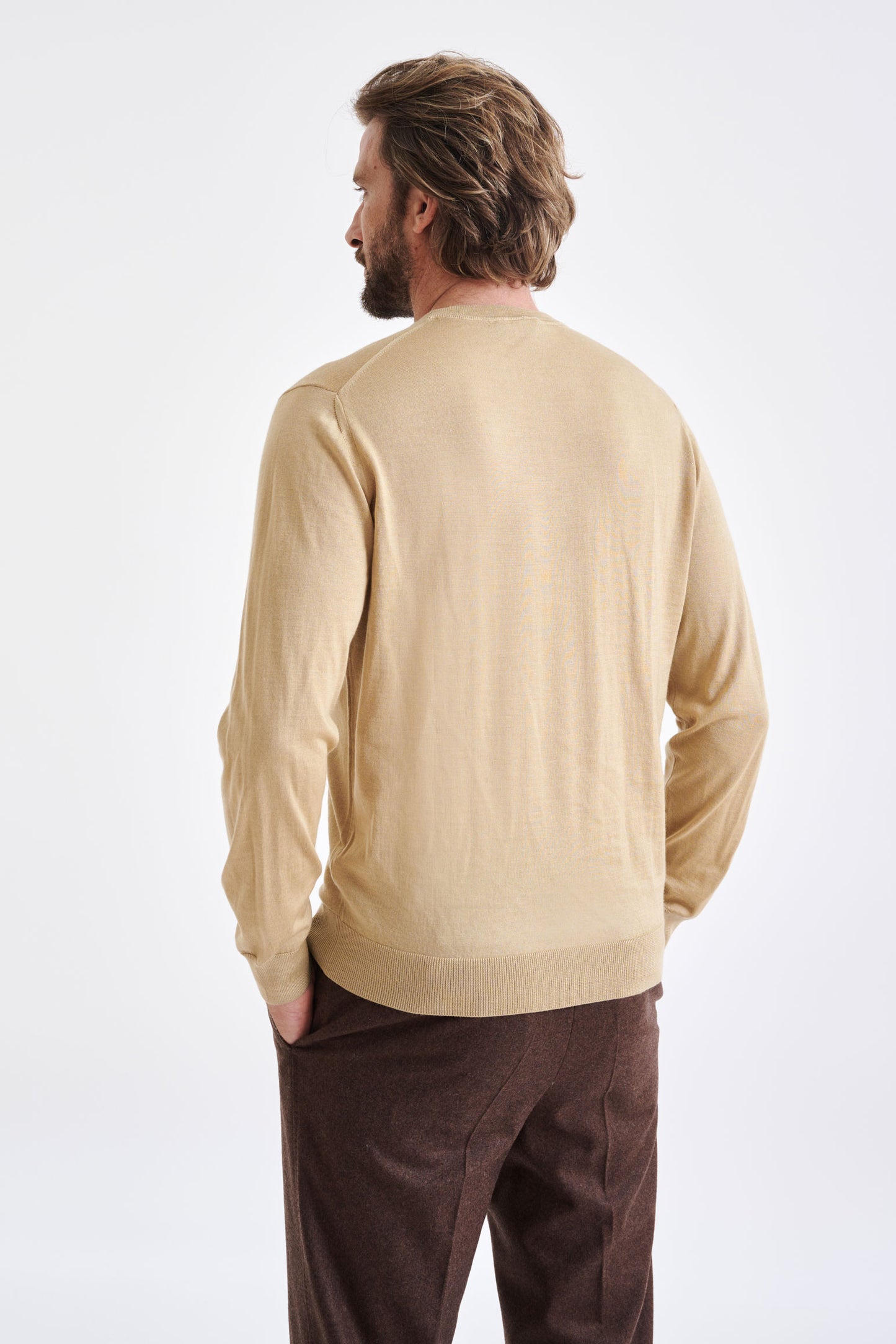 Beewax Cashmere Merino Silk Blend Crewe Sweater - View 4