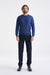Metal Blue Cashmere Merino Silk Blend Crewe Sweater - View 3