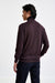Dark Burgundy Cashmere & Silk Blend Telford Turtleneck Sweater - View 4
