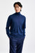 Neptune Blue Cashmere & Silk Blend Telford Turtleneck Sweater - View 2