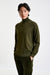 Olive Green Cashmere & Silk Blend Telford Turtleneck Sweater - View 3