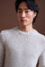 Beige Melange Wool & Cashmere Mouline Totnes Crewneck Knit - View 3