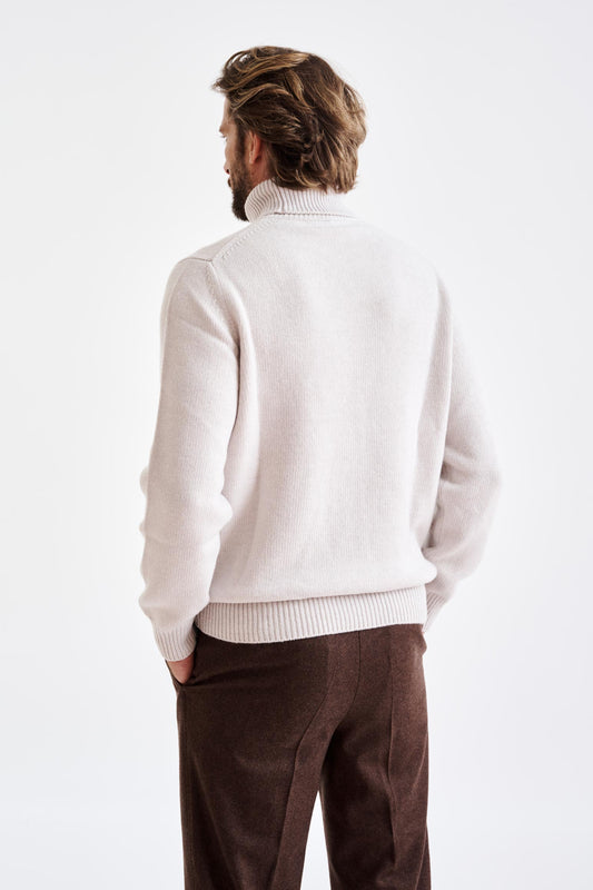 Wool & Cashmere Offwhite Glamis Knitwear - View 6