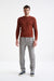 Mapple Brown 100% Cotton Rib Harrow Knitted Sweater - View Two