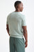 Menthe Melange Linen Cotton Sefton Knitted Tee - View Four