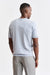 Camiseta de punto Penryn de algodón melange azul claro 