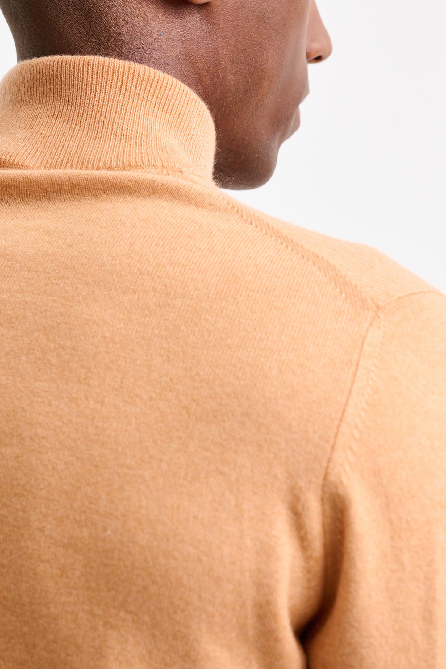 Orange 100% Cashmere Evanton High Rollneck Knitwear - Image 4