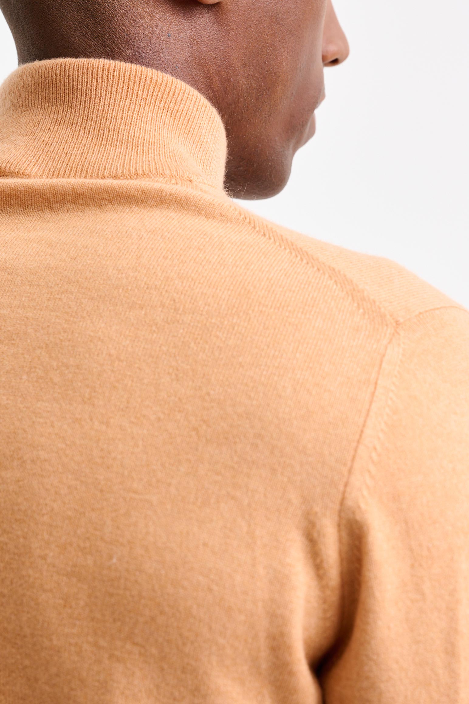 Orange 100% Cashmere Evanton High Rollneck Knitwear - Image 4
