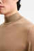Camel Cashmere & Merino Silk Ramsey High Crew Knitwear - Image 2