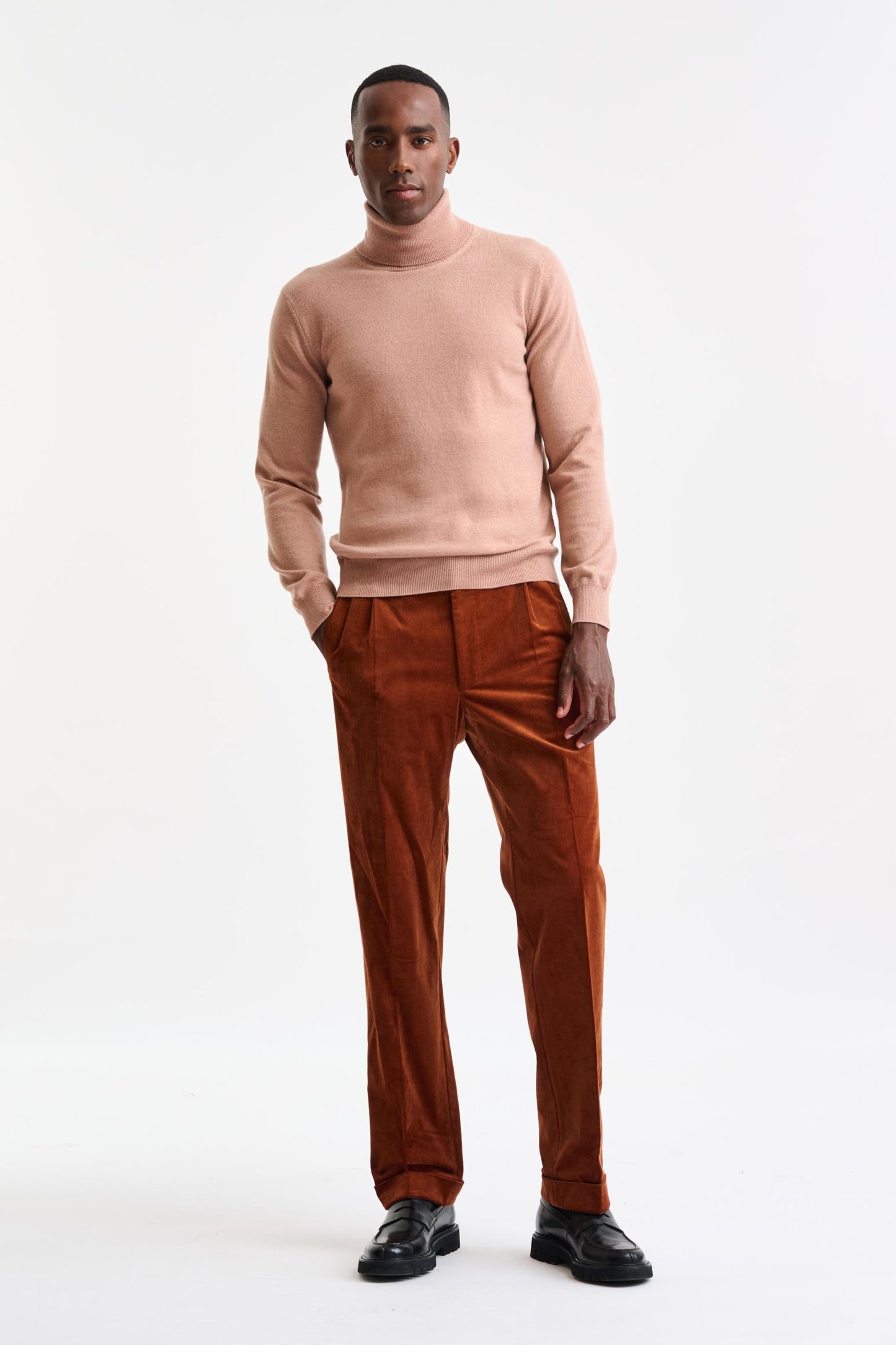 Mahogany Rose Cashmere Drumberg Rollneck Knitwear - Image 3