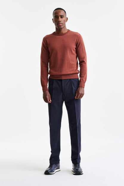 Burnt Henna Cashmere Contin Crewneck Knitwear - Image 3