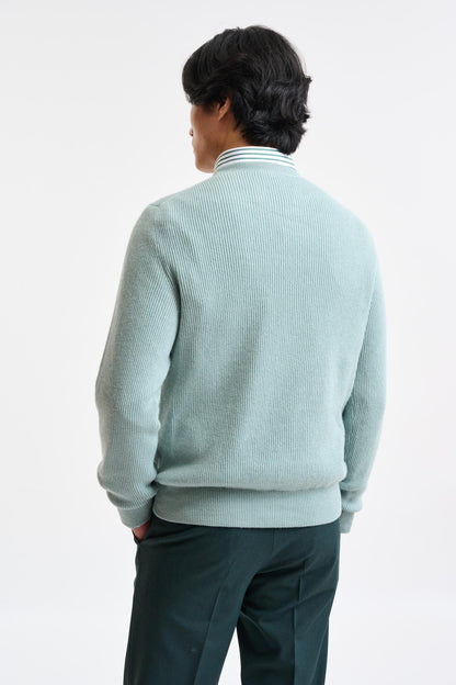 Blue Surf Cashmere Harrow Crewneck Knitwear - Image 4