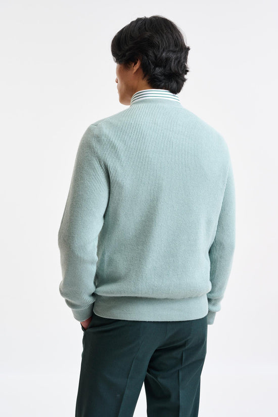 Blue Surf Cashmere Harrow Crewneck Knitwear - Image 4
