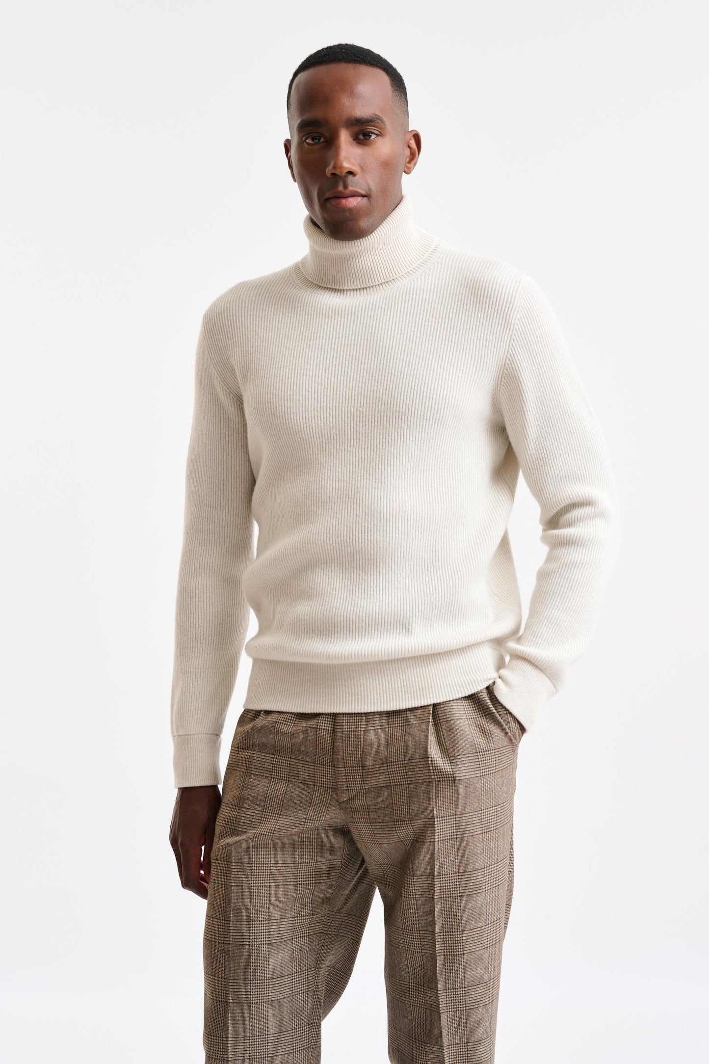 Off-White Cashmere Rochester Rollneck Knitwear - Image 1