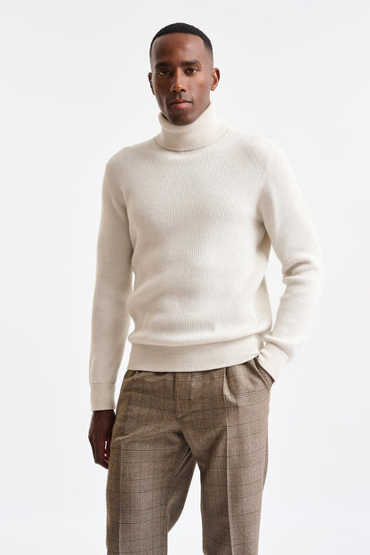 Off-White Cashmere Rochester Rollneck Knitwear - Image 1