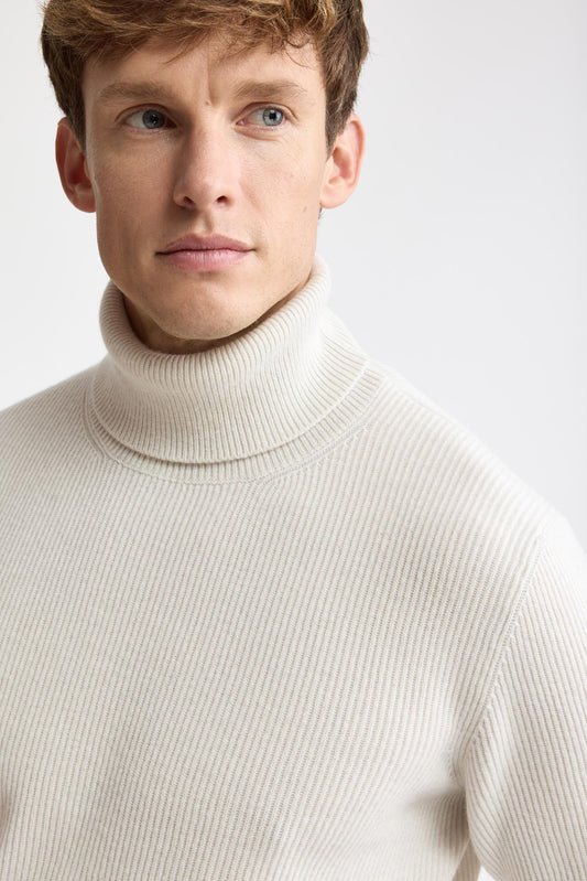 Jersey De Cuello Alto Rochester De Cachemira Off-white