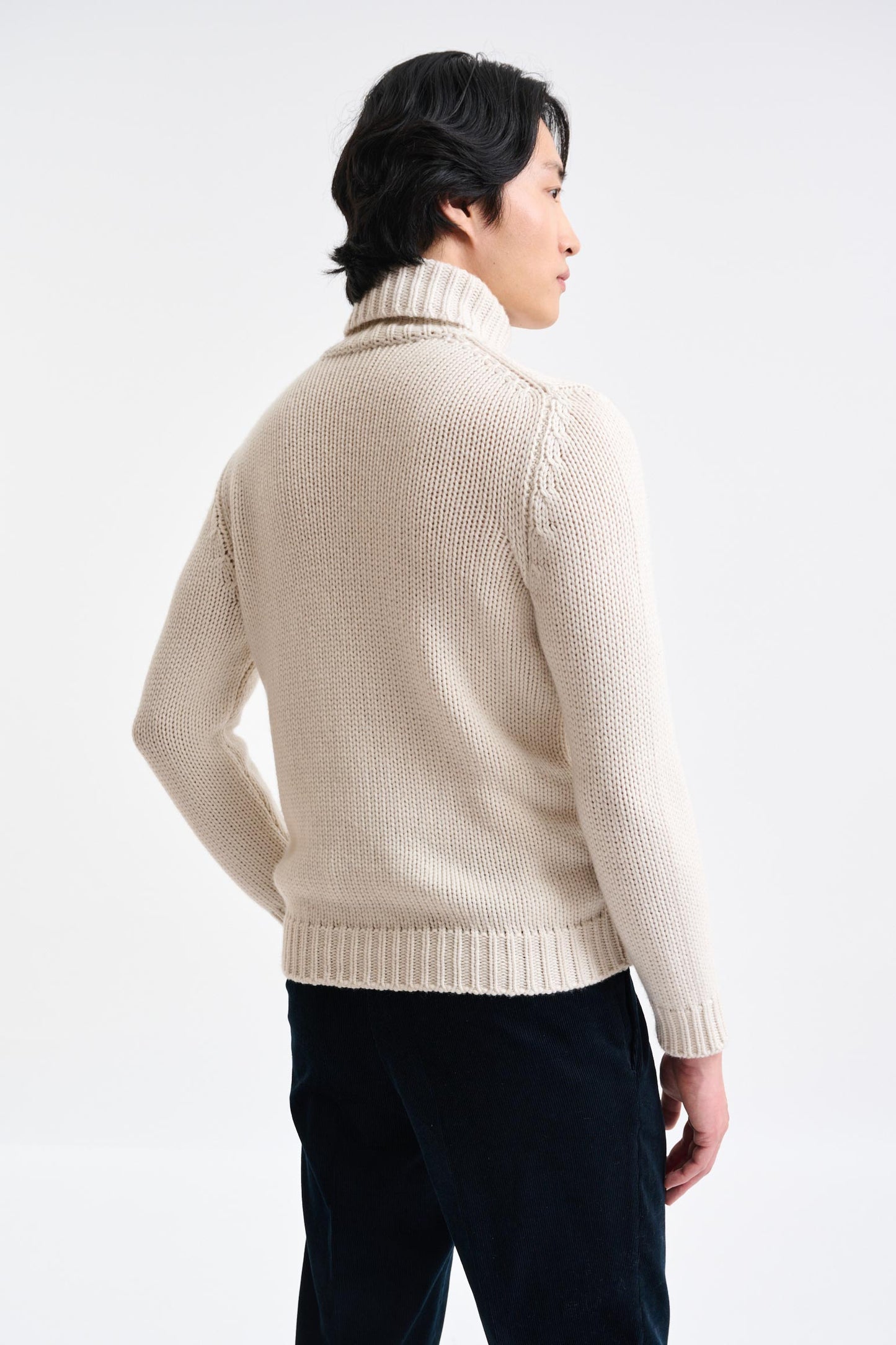 Off-White Cashmere & Heavy Wool Banbury Rollneck Sweater - Image 4