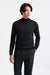 Black Cashmere & Merino Silk Ramsey High Crewneck Knitwear - Image 1