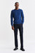 Pull À Col Rond En Coton Bleu Denim Harrow Knitwear