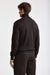Pull à Col Rond Telford En Cachemire Et Soie Marron Foncé Chiné