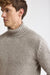 Beige Melierter Banbury Rollkragenpullover Aus Kaschmir Und Seide