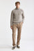 Beige Melierter Banbury Rollkragenpullover Aus Kaschmir Und Seide