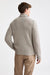 Beige Melierter Banbury Rollkragenpullover Aus Kaschmir Und Seide