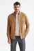 Light Brown Hexham Goat Suede Shirt Jacket - View One